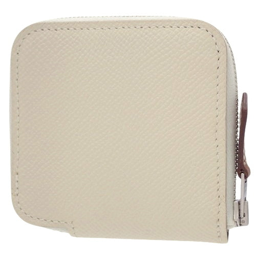 Azap Compact Mini Silkin, Epsom Silk, Palladium Hardware, Clay, A Stamp