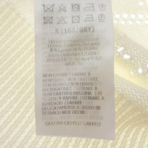 GG logo openwork knit short sleeve sweater, size S