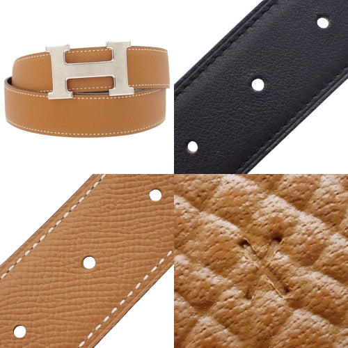 コンスタンス Hベルト リバーシブル アパレル ファッション小物 服飾小物 100 スイフト ヴォーエプソン パラジウム金具 ノワール ゴールド X刻印