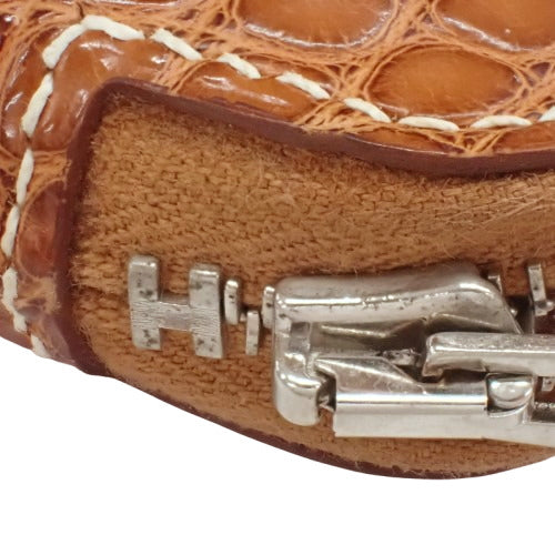 Azap 长款哑光鳄鱼皮手袋，配钯金金属配件和金色 M 字样