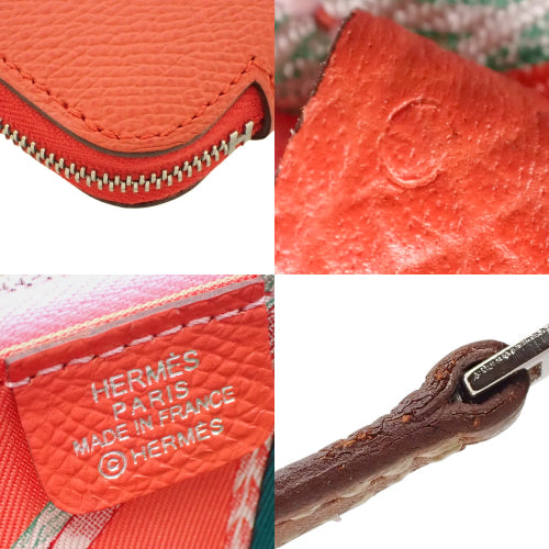 Azap Compact Silk Epsom 皮革钯金金属配件 Capucines C 印花包