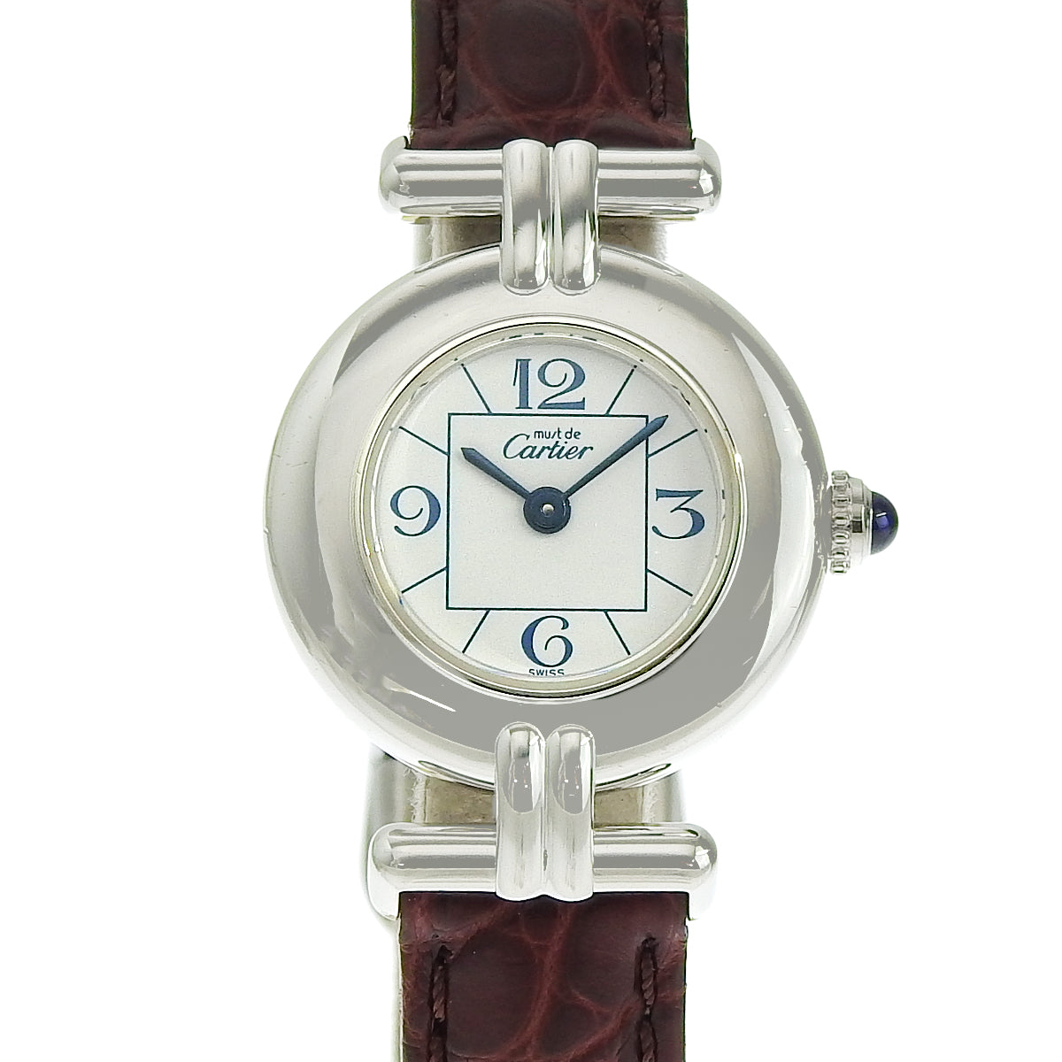 Must Colisee SM W1011455 不锈钢/皮革石英白