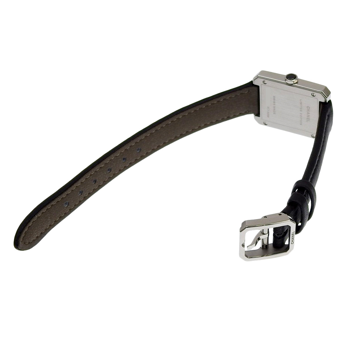 H6680 男友款 新型斜纹软呢 SS/皮革 石英表 灰色 全球限量1000只