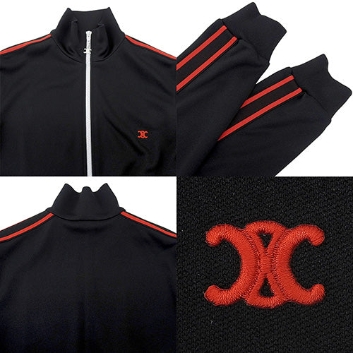 Triomphe Track Zip-Up Dress, Size M