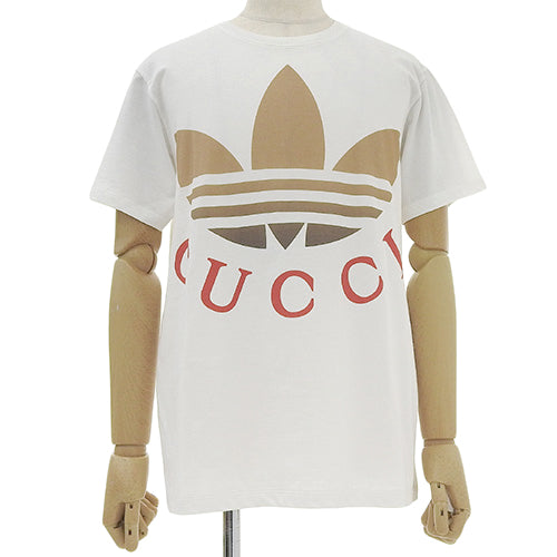 GUCCI×adidas Tシャツ アパレル ファッション 半袖 アディダス コラボ S コットン 548334XJE7A