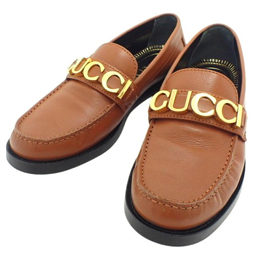 金属标志乐福鞋，尺码 36 1/2