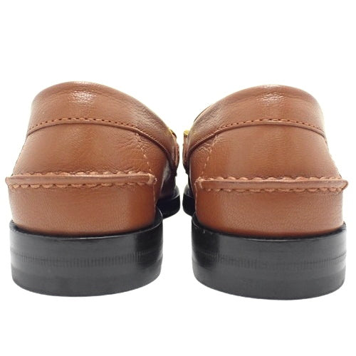 Metal logo loafers, size 36 1/2