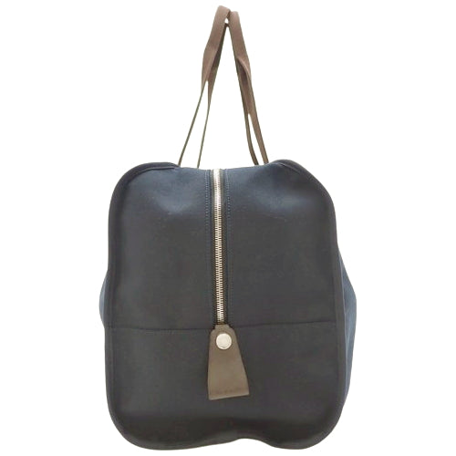 グルーム ブーツ＆ヘルメットバッグ ボストンバッグ 馬具バッグ 旅行バッグ キャンバス レザー パラジウム金具 A刻印