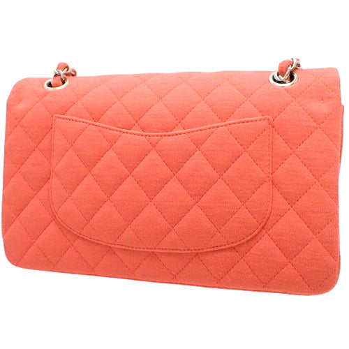 Matelasse Coco Mark 棉质平纹针织双翻盖链条单肩包