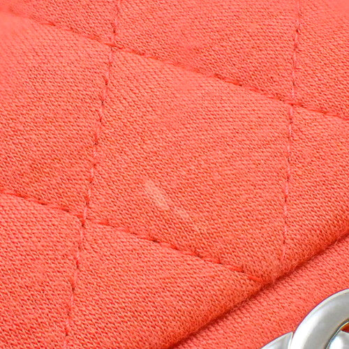 Matelasse Coco Mark 棉质平纹针织双翻盖链条单肩包