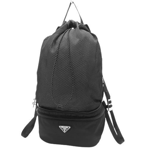 Re-Nylon リュックサック 2WAY ウエストバッグ ボディバッグ メッシュ ナイロン NERO 2VL038