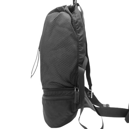 Re-Nylon リュックサック 2WAY ウエストバッグ ボディバッグ メッシュ ナイロン NERO 2VL038