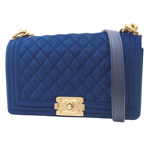 Boy Chanel 链条单肩包 绒面革/麂皮