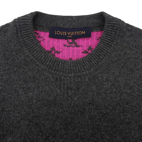 Half &amp; Half Monogram 圆领毛衣，中号，RM182M