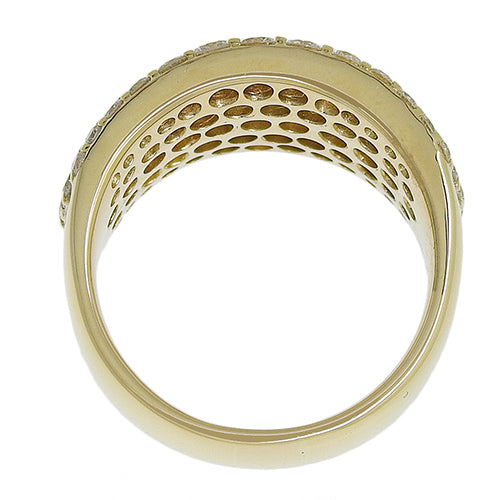 密镶钻石戒指 D2.10 K18 YG