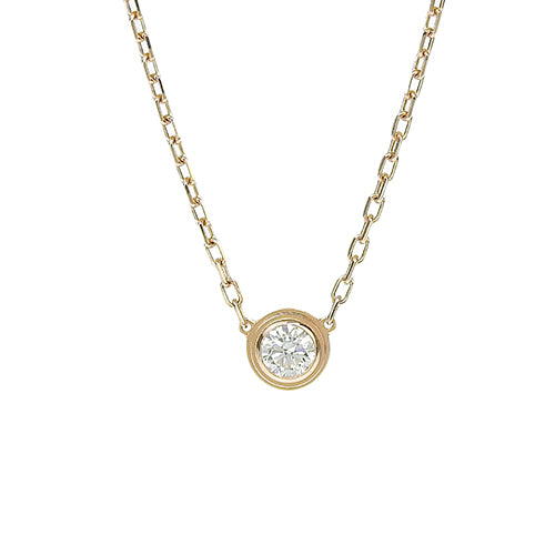 Diamant Léger 项链，大号，钻石，18K 玫瑰金，PG