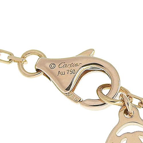 Diamant Léger Necklace, Large, Diamond, 18K Pink Gold, PG
