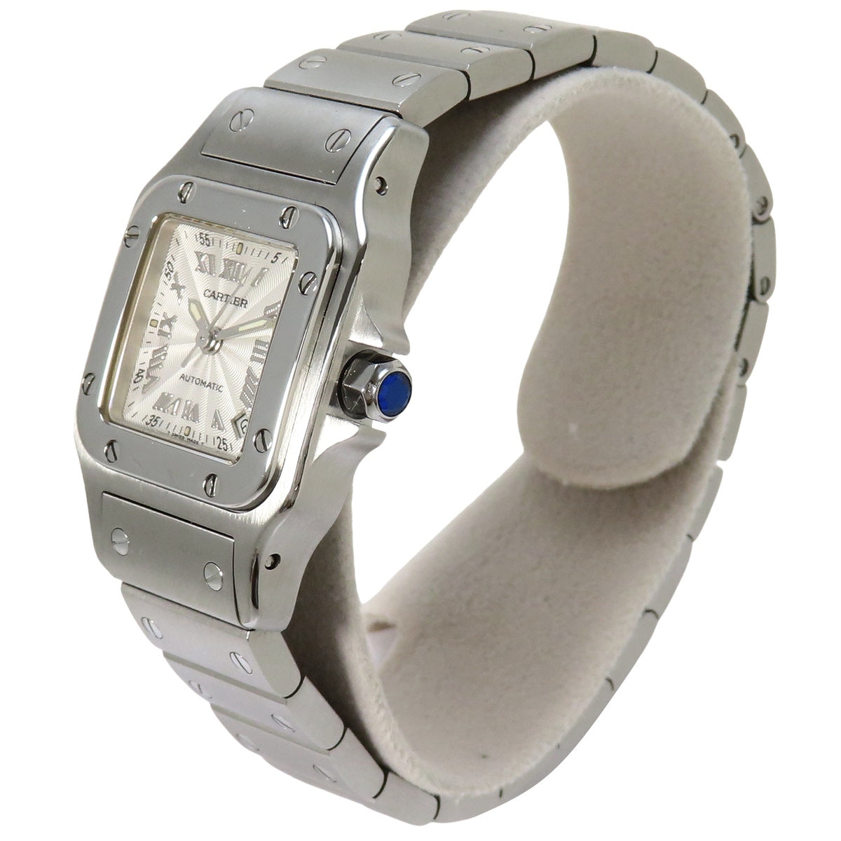 Santos Galbe SM SS 白色自动女表