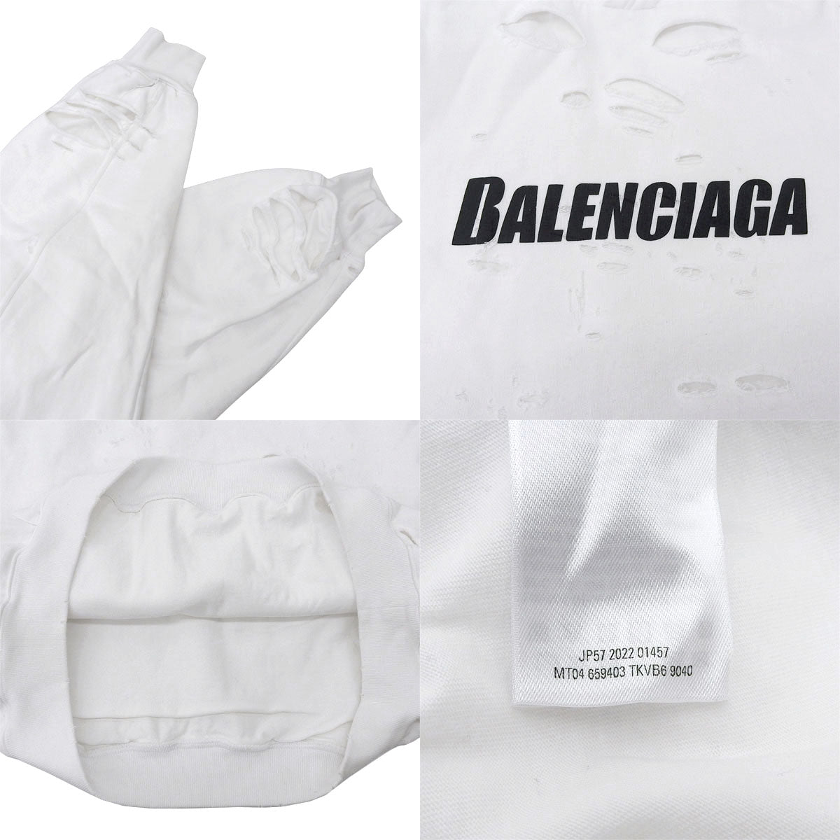 デストロイ加工 ロゴ フーディー パーカー 2022年 XS