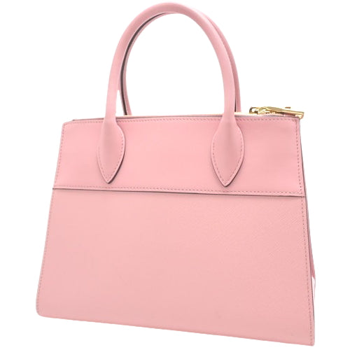 Paradigm 2-Way Shoulder Bag in Saffiano Leather and Calfskin (1BA103)