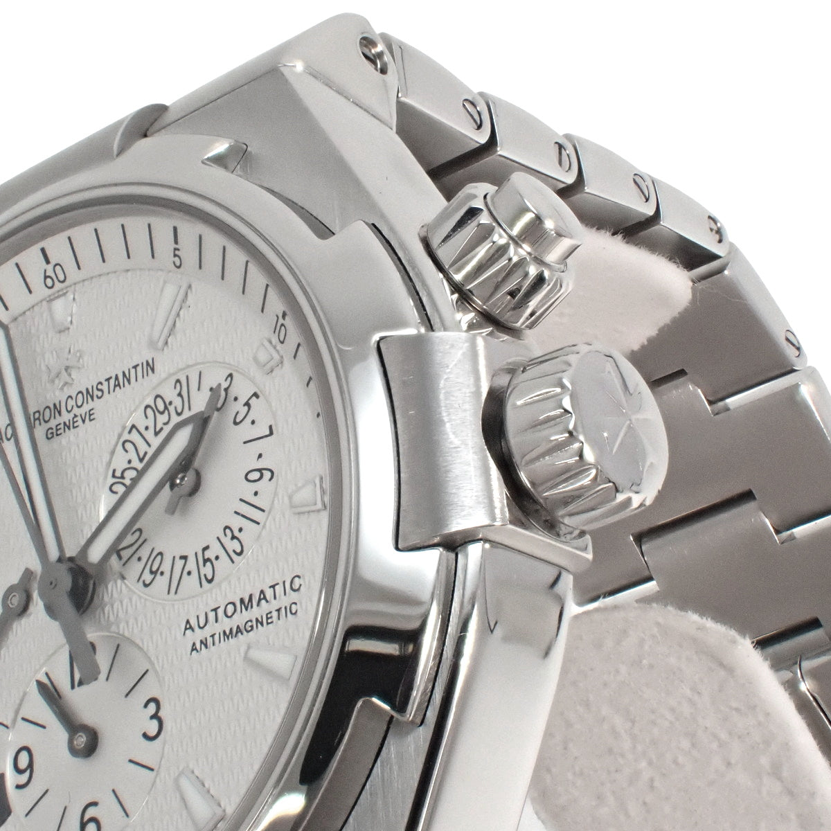 [Warranty included] 47450/B01A-9226 Overseas Dual Time Stainless Steel Automatic Silver
