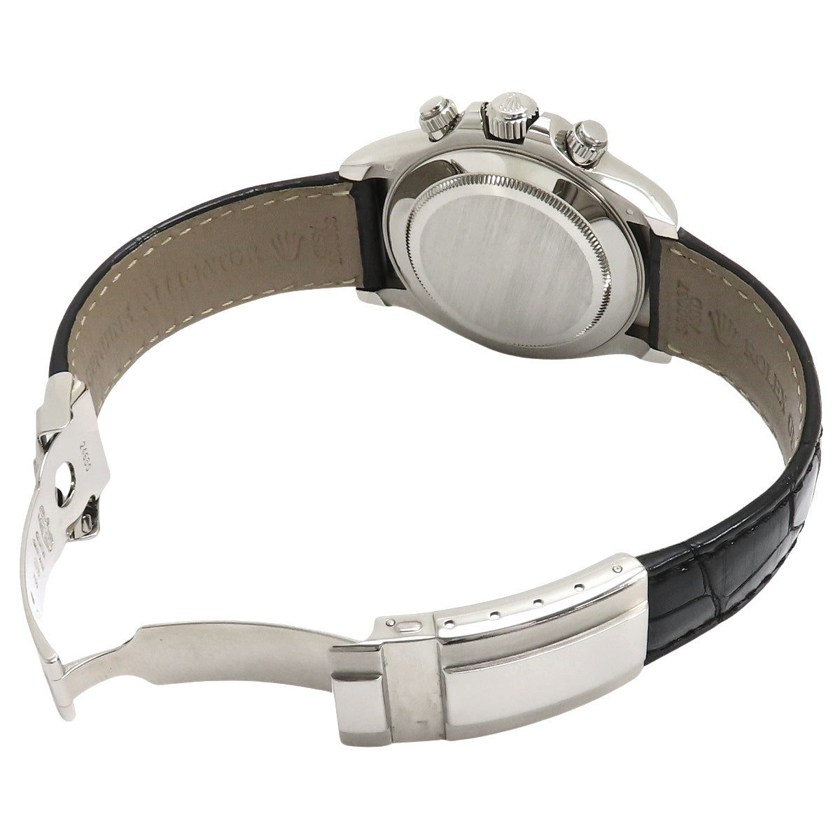 116519 Daytona 白金/皮革 随机编号 自动上链 黑色