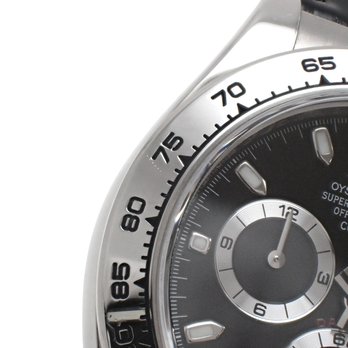 116519 Daytona 白金/皮革 随机编号 自动上链 黑色