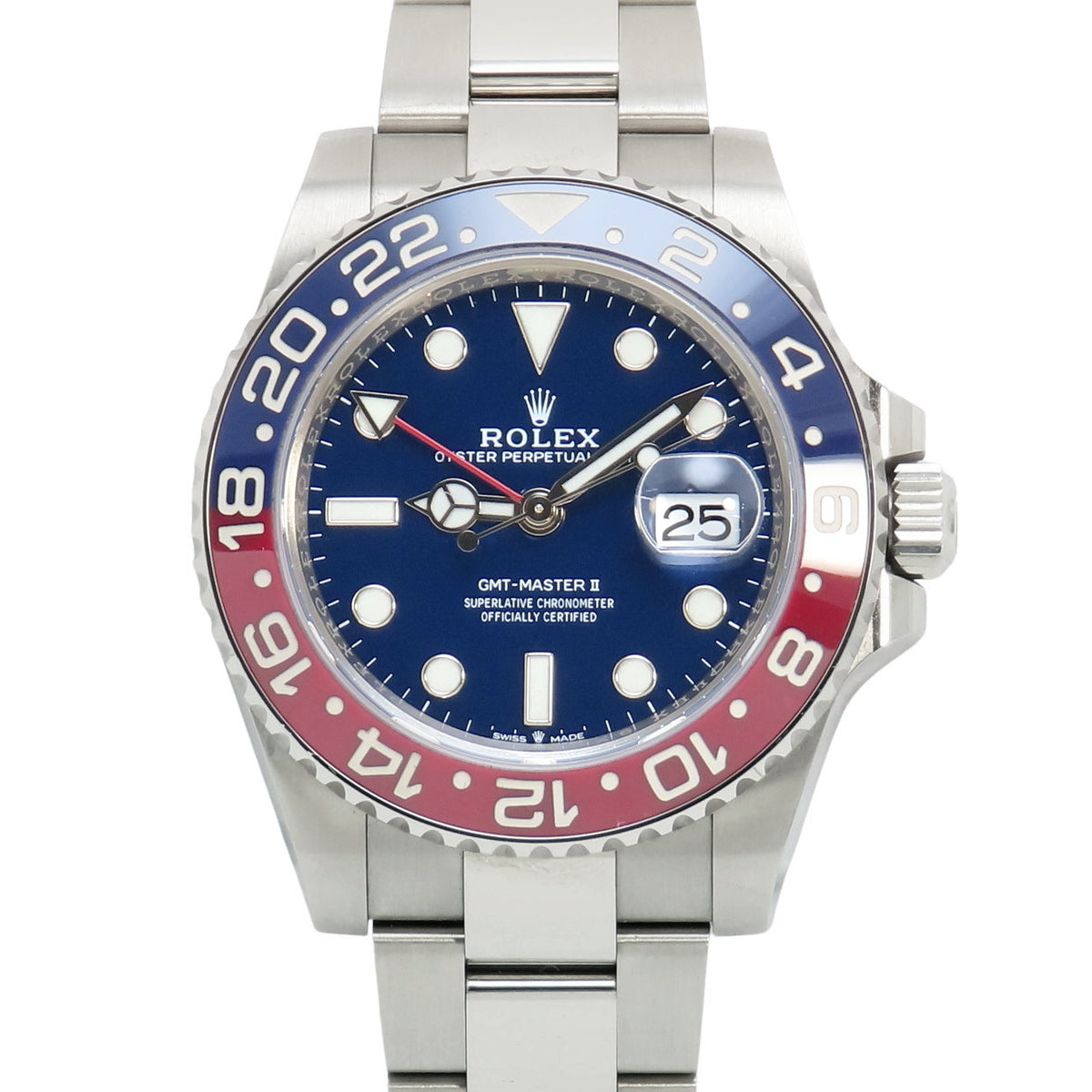 [2022 保修] 126719BLRO GMT-Master II 白金随机编号自动蓝色