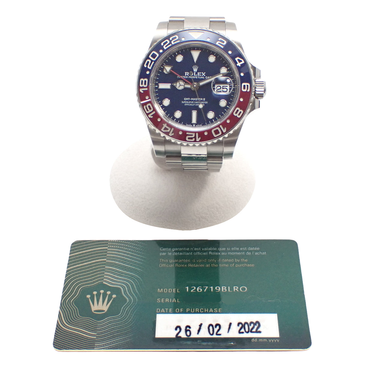 126719BLRO GMT-Master II 白金款 随机编号 自动上链 蓝色