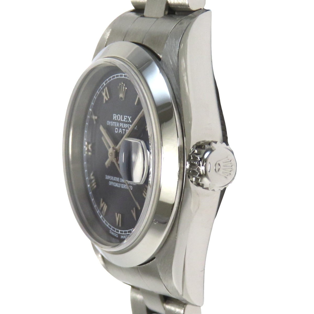 [Warranty included] 79160 Oyster Perpetual Date Stainless Steel A Series (1998-1999) Automatic Navy
