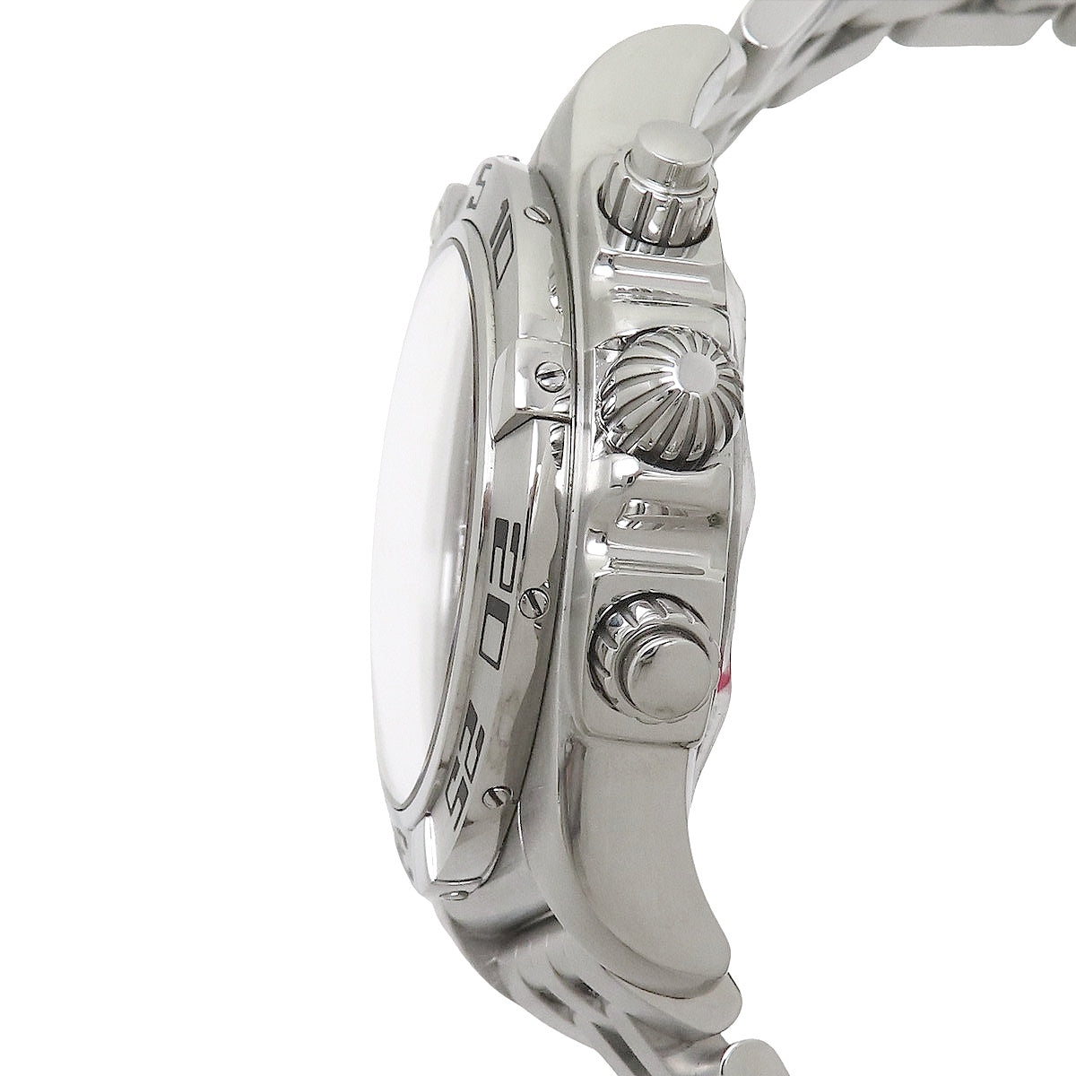 [Warranty included] A013BFTPS Chronomat 44 Frecce Tricolori Stainless Steel Automatic Black