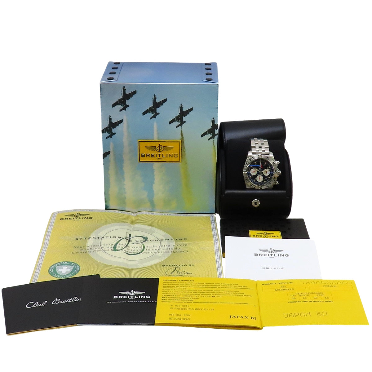 【保証書付】 A013BFTPS クロノマット 44 フレッチェトリコローリ SS 自動巻き ブラック