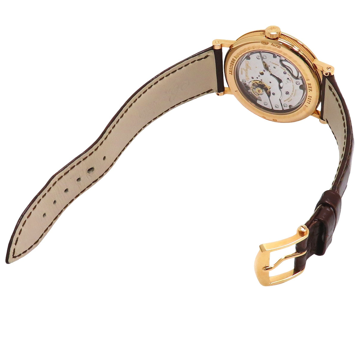 [Warranty included] Classic Power Reserve 5277BR/12/9V6 PG/Leather Hand-Wound Watch, Silver/Brown, Purchased in December 2021
