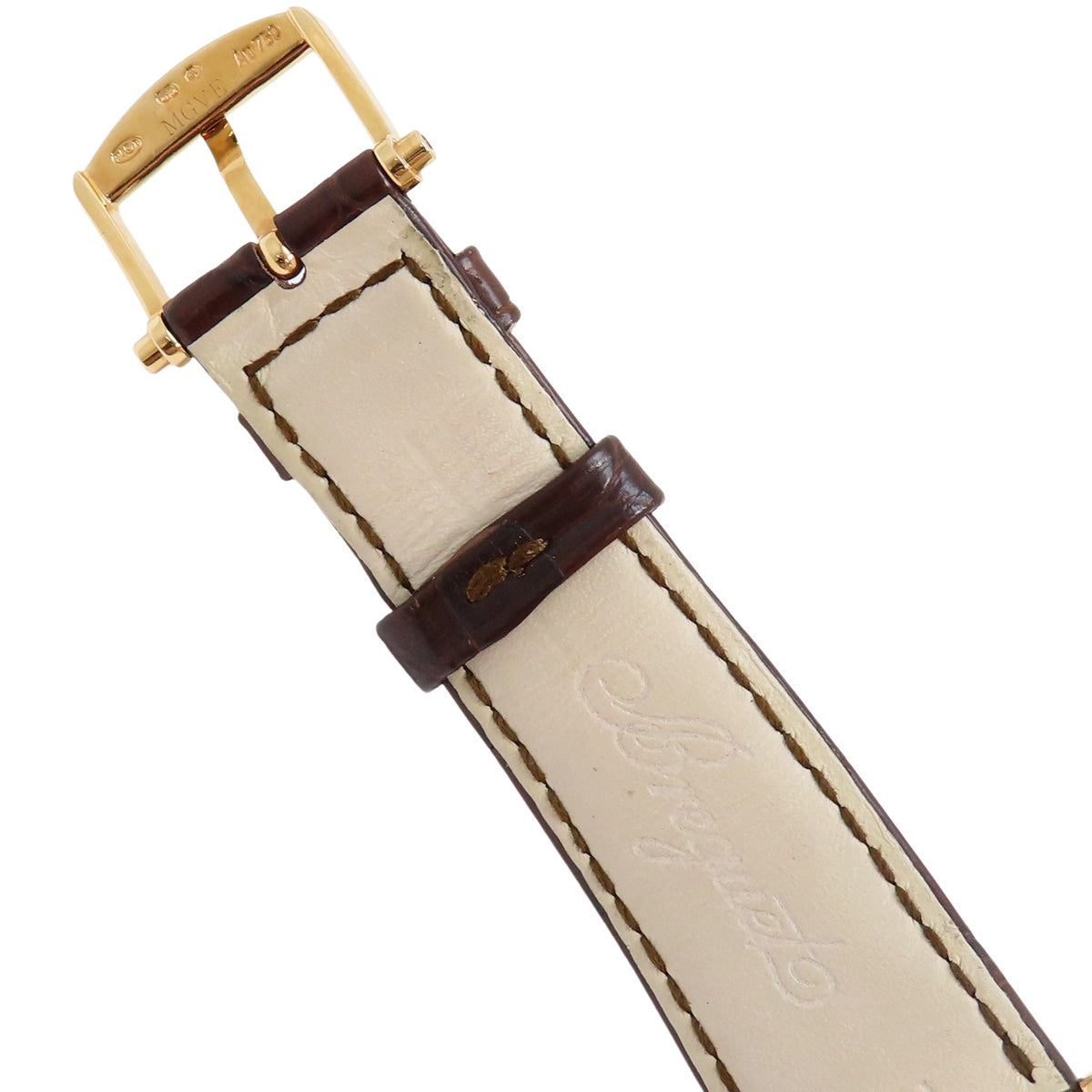 [Warranty included] Classic Power Reserve 5277BR/12/9V6 PG/Leather Hand-Wound Watch, Silver/Brown, Purchased in December 2021
