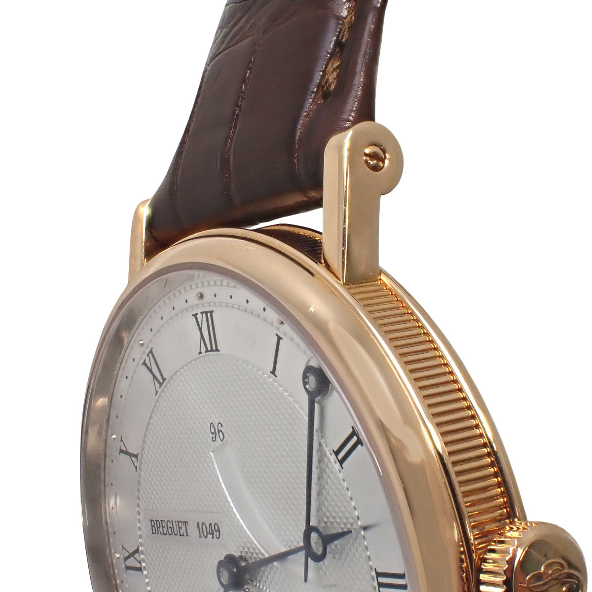 [Warranty included] Classic Power Reserve 5277BR/12/9V6 PG/Leather Hand-Wound Watch, Silver/Brown, Purchased in December 2021