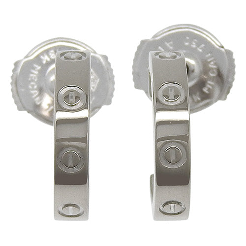 LOVE earrings in 18K white gold