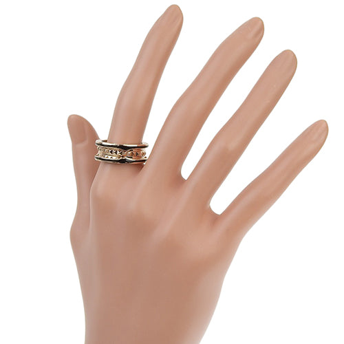 B.zero1 Lock Ring S, 18K Pink Gold, PG, Ceramic