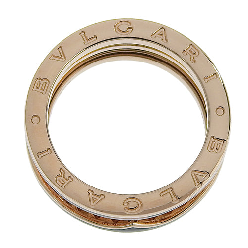 B.zero1 Lock Ring S, 18K Pink Gold, PG, Ceramic