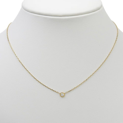 D'Amour Necklace SM Diamond Yellow Gold K18YG Jewelry Accessory 1PD