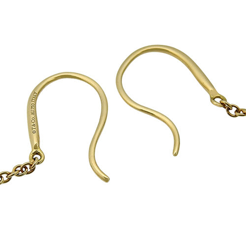 Ball hook earrings in 18K yellow gold (YG)