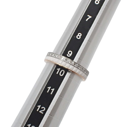 Quatre Classic Diamond Half Ring in PG, WG and White Ceramic