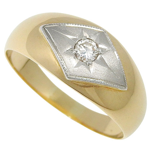 ダイヤモンド リング D0.09 YG Pt