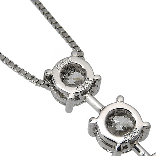 3連 ダイヤモンド ネックレス D0.323,0.367,0.374 Pt900 Pt850