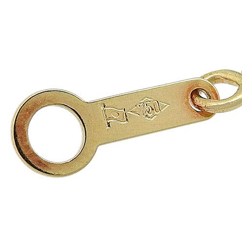 サファイア ダイヤモンド ネックレス S0.61/D0.17 K18 イエローゴールド YG