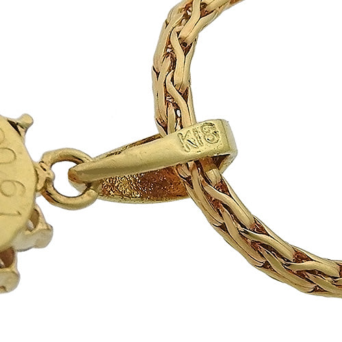 サファイア ダイヤモンド ネックレス S0.61/D0.17 K18 イエローゴールド YG