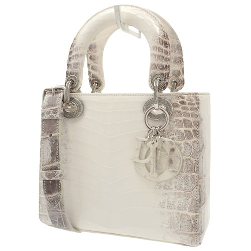 レディディオール Lady Dior スモール ヒマラヤ ビジュー 2WAY ショルダーバッグ 斜め掛け 肩掛け クロコダイル