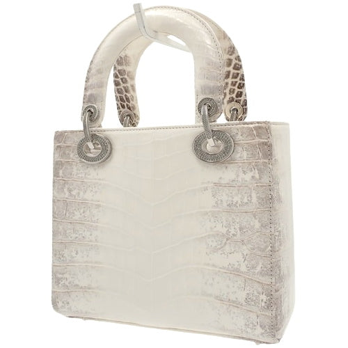 レディディオール Lady Dior スモール ヒマラヤ ビジュー 2WAY ショルダーバッグ 斜め掛け 肩掛け クロコダイル