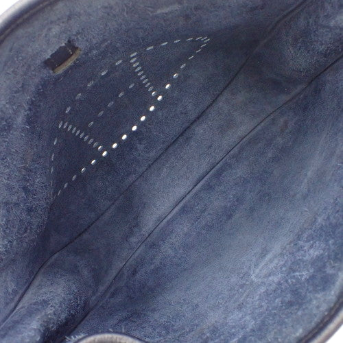 Evelyn 3PM Evelyn Taurillon Clemence 钯金硬件 Bleu Nuit X 印章