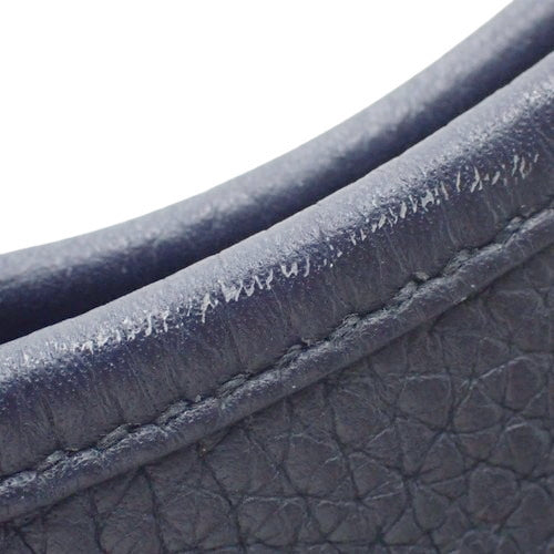 Evelyn 3PM Evelyn Taurillon Clemence 钯金硬件 Bleu Nuit X 印章