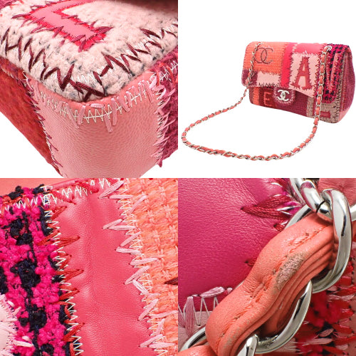 Coco Mark 链条单肩包 拼布单翻盖粗花呢皮革 A65468